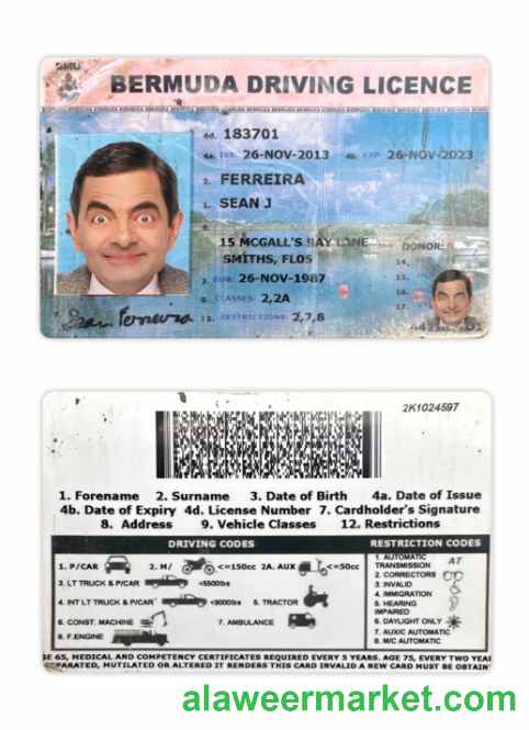 Bermuda driving license